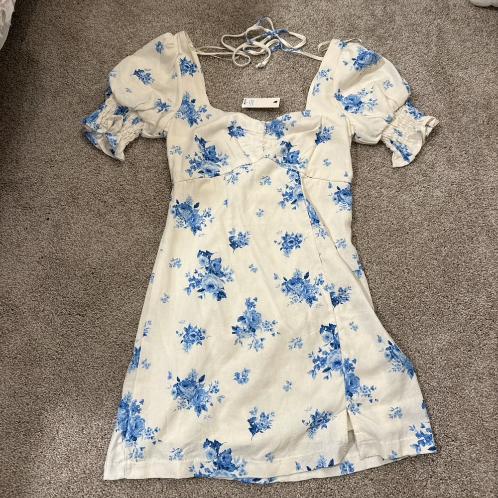 Floral Puff Sleeve Dress